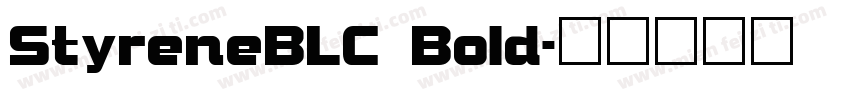 StyreneBLC Bold字体转换